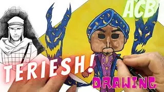 The Devil Teriesh Pop Funko / Speed Drawing / Comic Art Book style!