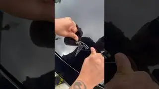 Easy way to properly remove telsa emblem logo 🙏🏽🤙🏾 #teslamodely #teslafamily #teslamod