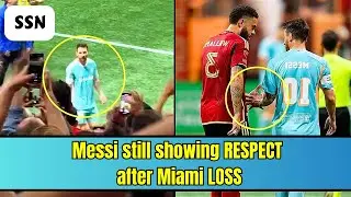 MESSI still showing his RESPECT after Miami loss vs Atlanta |Stadium Stories Network