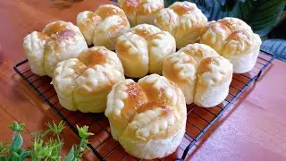 Tanpa mixer pun bisa bikin roti yang lembut, menul dan empuk | Roti manis tanpa ulen