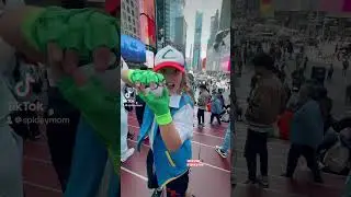 🤩Pok&eacute;mon in Time Square | #pokemon #cosplay #anime #pok&eacute;mon #nyc