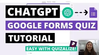 How To Make A Google Forms Quiz Using ChatGPT - EASY! #Quizalize