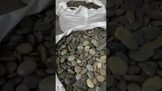 Polished Mixed Color Pebble Stone Landscaping Riverstone