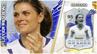 IS SHE STILL USABLE???!!!! 95 RATED TOTY ICON MIA HAMM PLAYER REVIEW - EA FC24 ULTIMATE TEAM