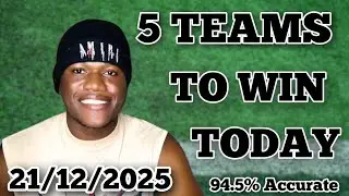 5 FOOTBALL TEAMS TO WIN TODAY 💰🔥