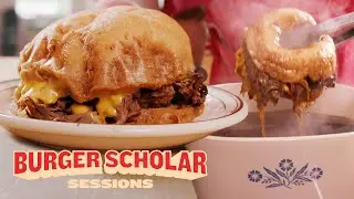 How to Cook a Double-Dipped Roast Beef Burger with George Motz | Burger Scholar Sessions