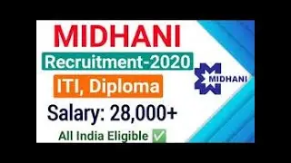 MIDHANI Recruitment 2021|MIDHANI Apply Online Form 2021| MIDHANI JR Technician, Nurse , Operator