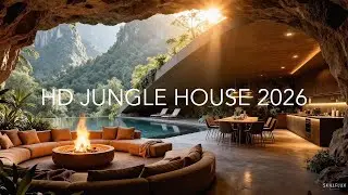 Tropical Cave Summer 2026 Party Music, Ibiza Deep House Techno, Luxury Villa Pool Fireplace Sunset
