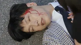 Kdrama sick male lead scene/the incident that morning when he lost his strength#sick #hurt #injury 