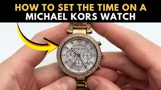 Как установить время на часах-хронографе Michael Kors