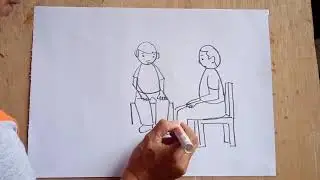 gambar orang duduk