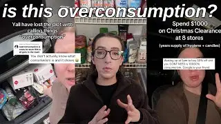 tiktok can't agree if this is overconsumption