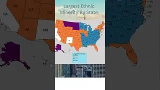 Largest Ethnic Minority By State  #geographythroughmaps #maps #ethnic #mapchart #usa