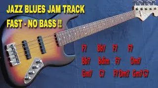GRAB YOUR BASS -  and walk on these changes! The key is F, at 164 bpm.