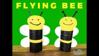 How To Make Handmade Bumble Bee Paper Craft For Kid HD | Toilet Paper Bumble Bee | Lina's Craft Club