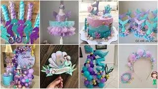 Mermaid birthday theme decorations ideas || Mermaid birthday theme
