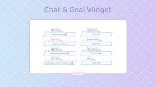 Rainbow bear - Chat and Goal Widget for Stream | Twitch/Facebook