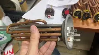 ТЭН RF 2500W(1500+1000), ИТА, медь, D92, М6, клеммы под разъем, L280мм, 220V, 20942