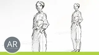 Mode-Design-Studien. Mode-Skizzen zeichnen lernen. Mappenbeispiele Mode-Design