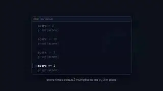 Assignment Shortcuts: +=, -=, … - Python for Beginners