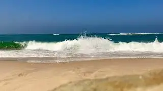 ASMR Ocean Waves Healing White Noise Sounds [Part 12]. The best beach for swimming in the ocean