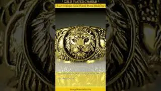 Lion Antique Gold Plated Mens Wedding Giraffes Eagle Lion Ring M57