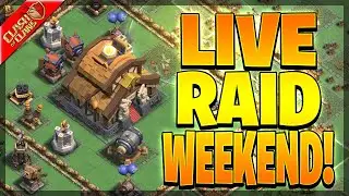 Taking Down a FULL RAID LIVE with my Clan Mates! - Clash of Clans