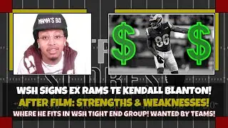 ✏️After Film: TE Kendall Blanton Claimed by Commanders! 5 Catches in Rams NFC Championship Win!