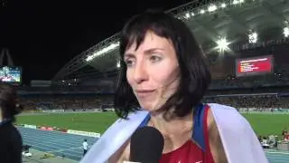 From Daegu 2011 Mixed Zone: Mariya Savinova RUS