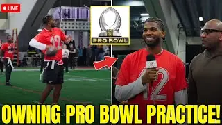 Shedeur Sanders GOES OFF On Haters With His First PRO BOWL Training Session With Other Pros!