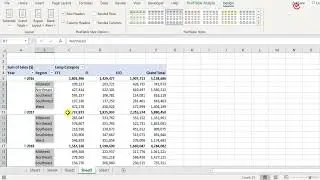 Organizing Pivot Tables in Excel