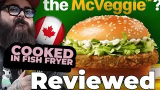 I Tried The McDonald's McVeggie Burger But is it Vegetarian ? Fast Food Review 🇨🇦