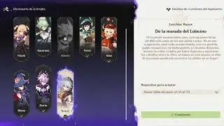 Lecciones del Aquelarre: De la manada del Lobezno (Lecci&oacute;n: Razor) Genshin Impact