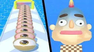 EYE STACK vs SANDWICH RUNNER - All Levels satisfying Double Mobile Gameplay - BEST android GAMES