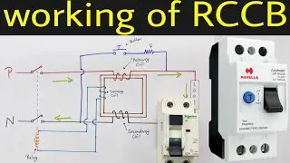 Working of RCCB, Wiring Connection of RCCB, कैसे work करता है RCCB