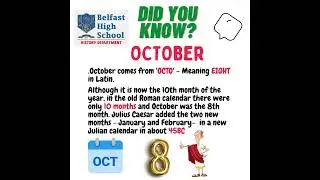 MEANING OF THE MONTHS OF THE YEAR: 'OCTOBER'