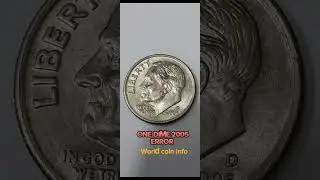 One Dime 2005 D Roosevelt. Valuable error coin keep it. World coin info