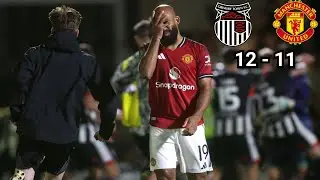 Full Penalty Highlights | Man United Vs Grimsby Town 12 - 11 Mbeumo Lost 