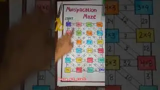 easy multiplication maze for kids..🧠💪try it.. #gaming  #puzzle #puzzlegame #shorts #youtubeshorts