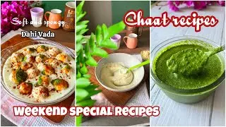 Chaat recipes, Perfect Dahi at home, green & sweet chutney | Street food recipes #recipe #food 