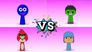 🎮 Incredibox Sprunki OC : Circle(SaveTheShapes) VS Red(AngryBirds) VS Hulk VS Pocoyo | Tiles Hop