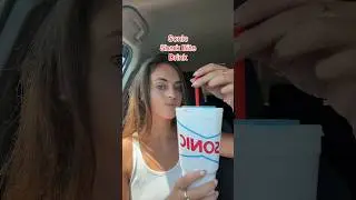 Trying the Sonic Shark Bite Drink 🦈🩸🥤🩵💙#sonic #sonicdrivein #sonicorder #sonicdrink #fastfood
