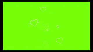 Heart rain green screen effects | heart glitch green screen effects