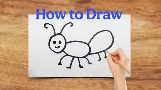 How To Draw An Ant Step By Step 🐜 Ant Drawing Easy 