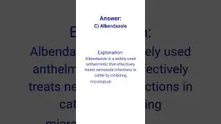 VET KNOWLEDGE QUIZ- PHARMACOLOGY