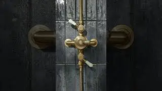 Everyone is loving the luxe of our Keswick Exposed Shower System in Brushed Brass! #showering