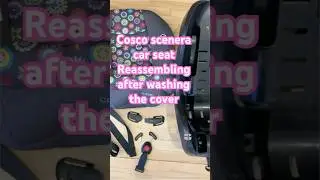 How to assemble Cosco Scenera Next convertible car seat👍🏼 ￼#coscoscenera #carseatcleaning