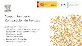 Curso 6 &ndash; Scopus: sources y comparaci&oacute;n de revistas