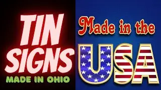 Tin Signs Made in the USA,  Made in America, Legally Licensed Signs.