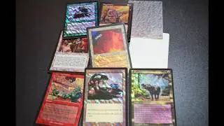 Пробные отпечатки фольгированных карт Magic Exodus MTG